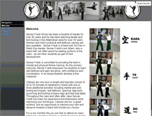 Tablet Screenshot of frankskarate.com